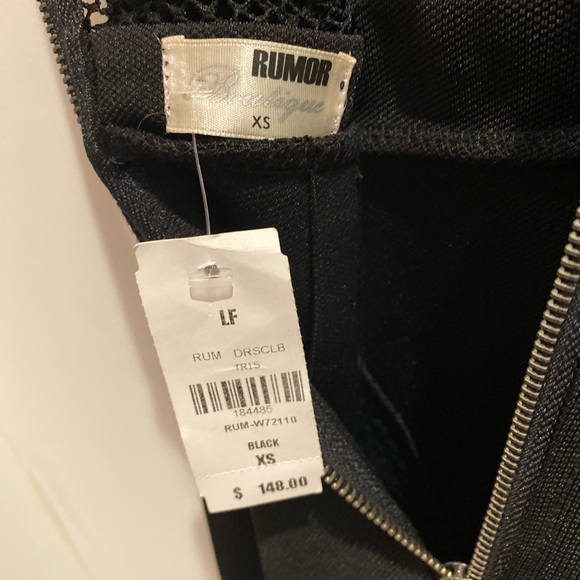 NEW LF High Neck Little Black Dress - Picture 3 of 4